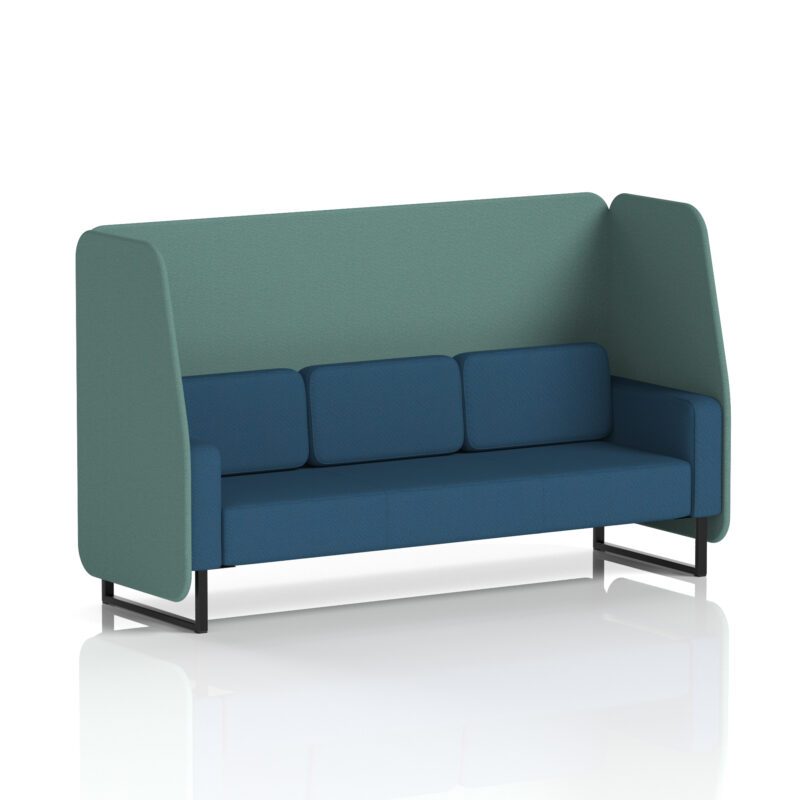 brixworth open booth with black legs in two tone