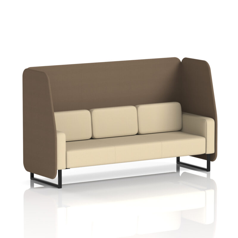 brixworth open booth with black legs in two tone