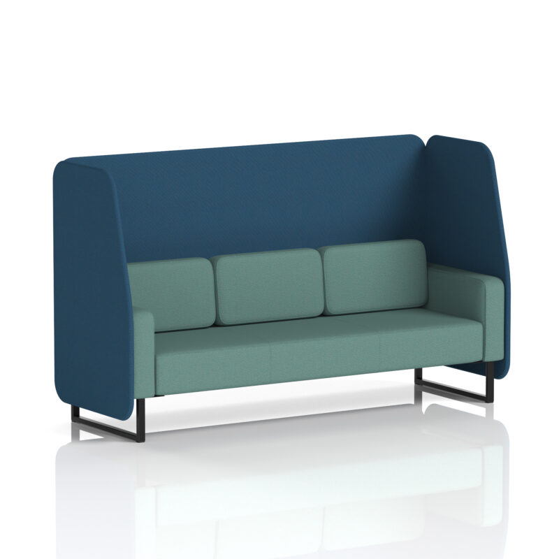 brixworth open booth with black legs in two tone
