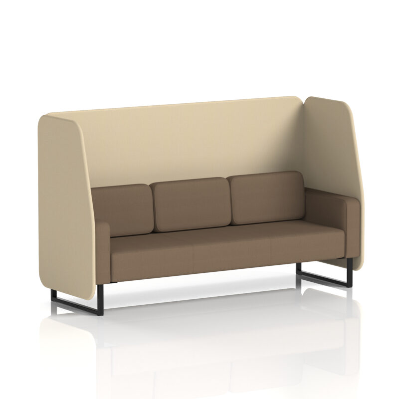 brixworth open booth with black legs in two tone