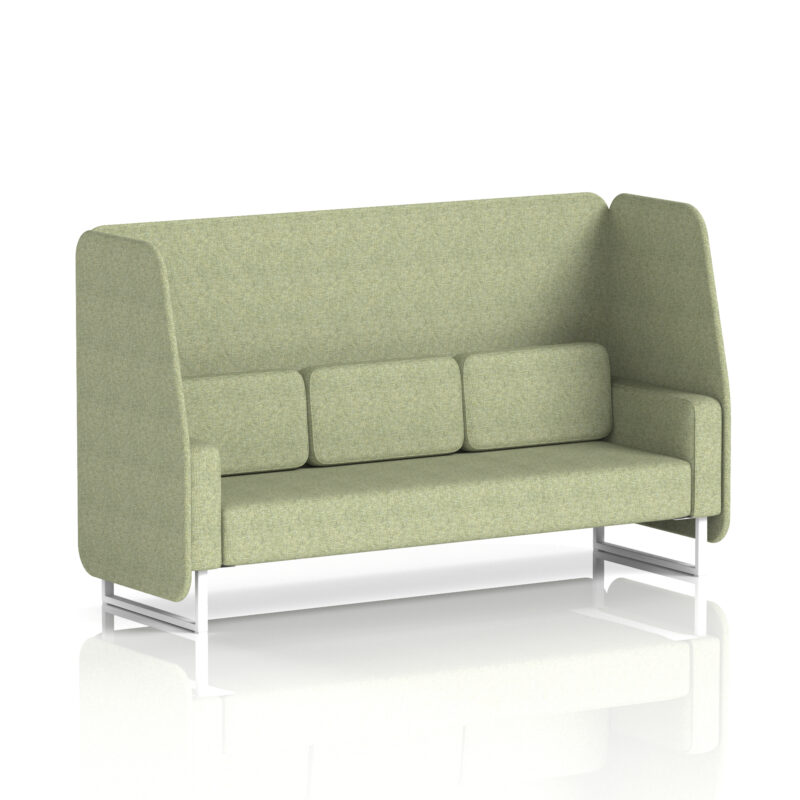 brixworth open booth with white legs in single tone