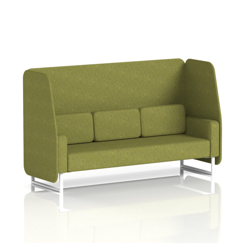 brixworth open booth with white legs in single tone