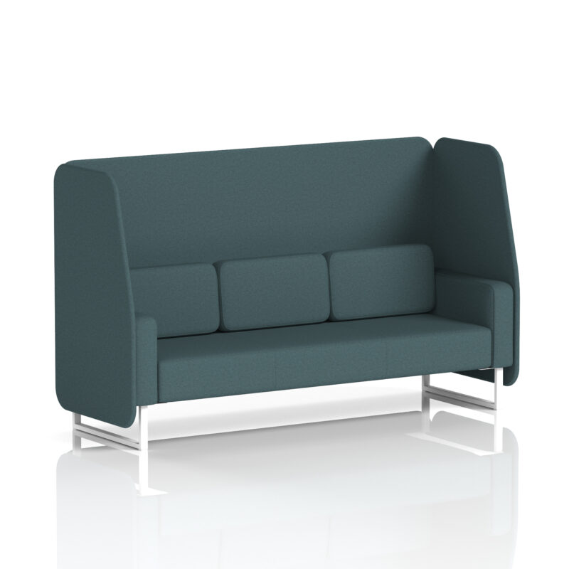 brixworth open booth with white legs in single tone