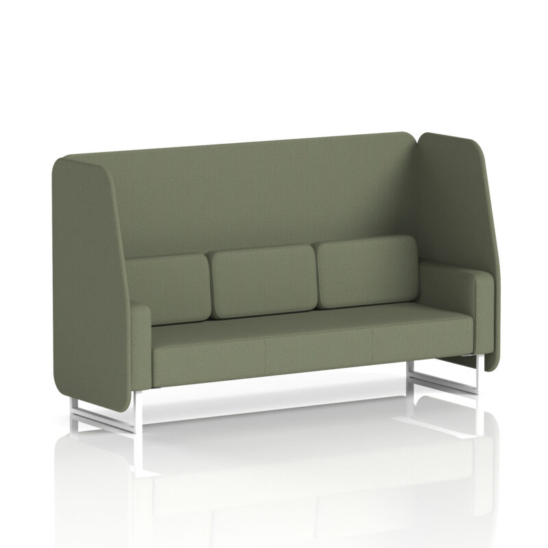 brixworth open booth with white legs in single tone