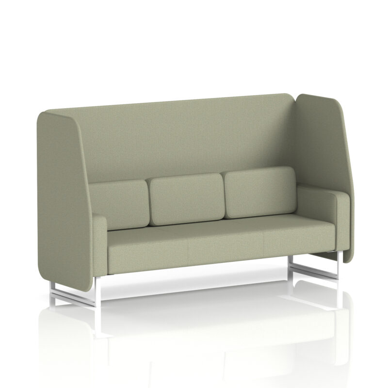 brixworth open booth with white legs in single tone