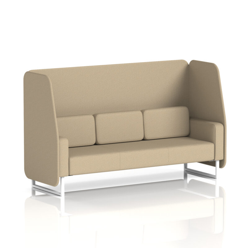 brixworth open booth with white legs in single tone