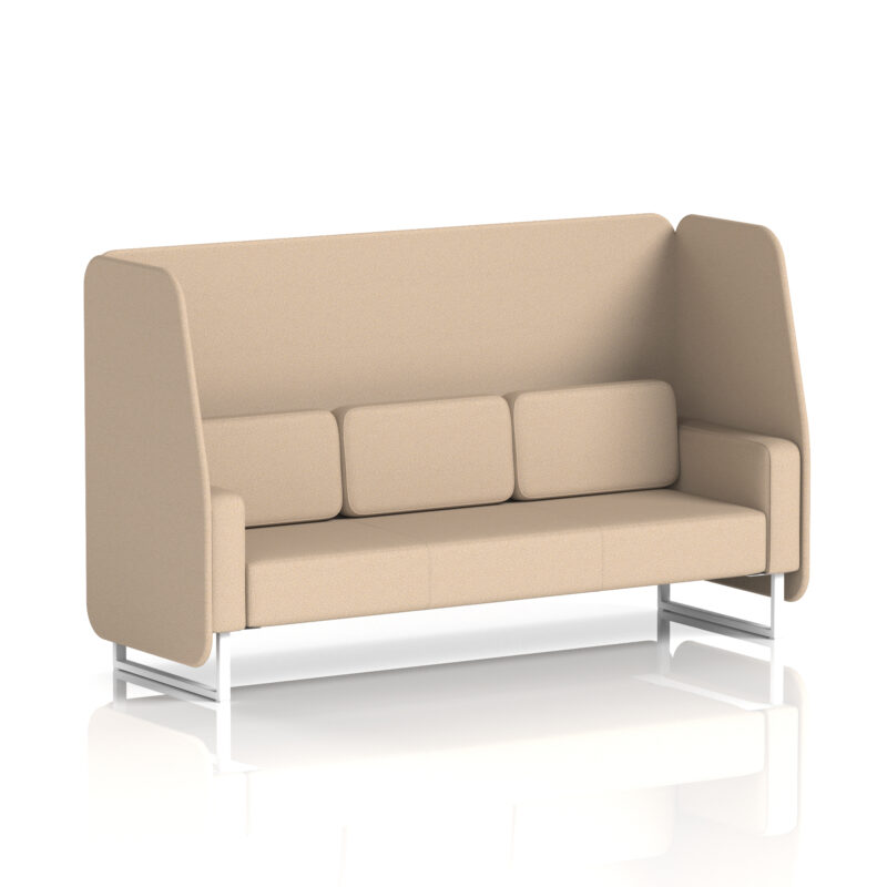 brixworth open booth with white legs in single tone