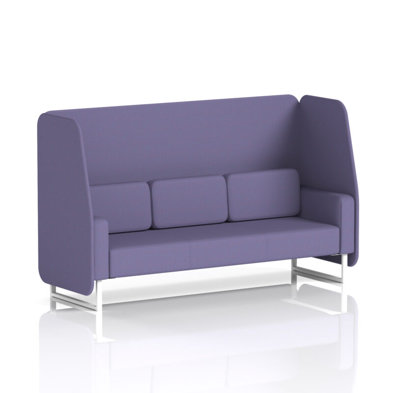 brixworth open booth with white legs in single tone