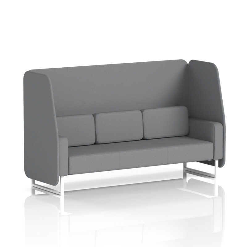 brixworth open booth with white legs in single tone