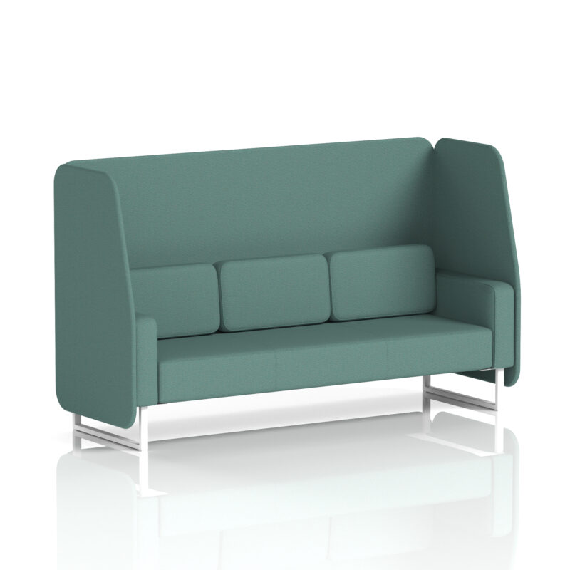 brixworth open booth with white legs in single tone