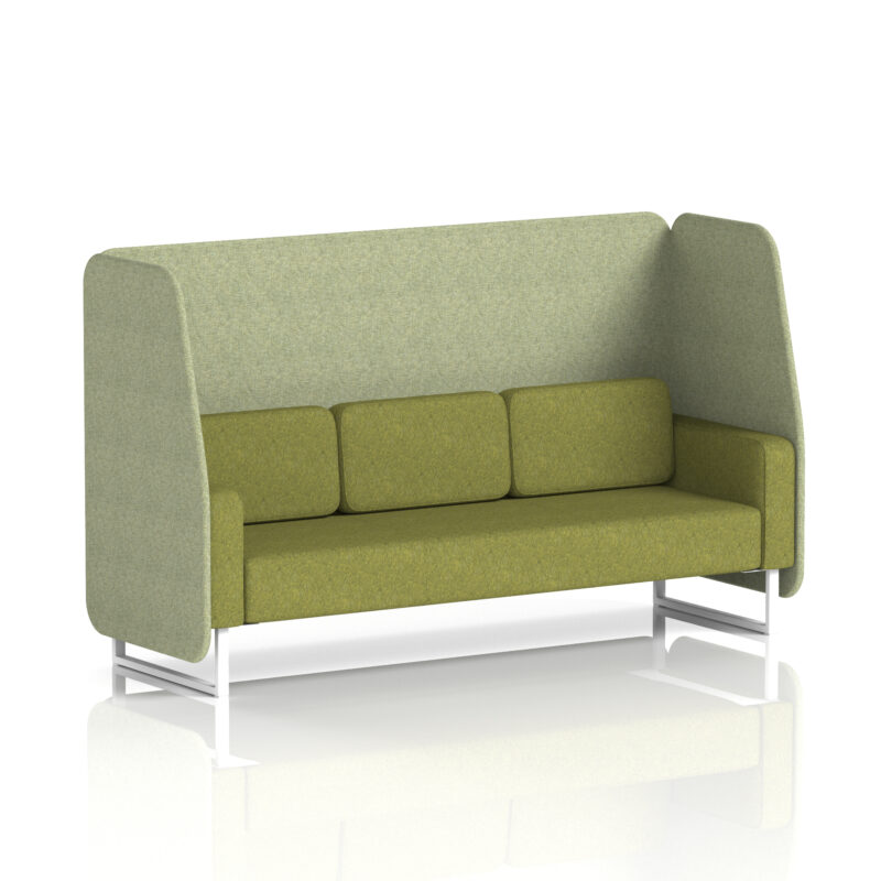 brixworth open booth with white legs in two tone