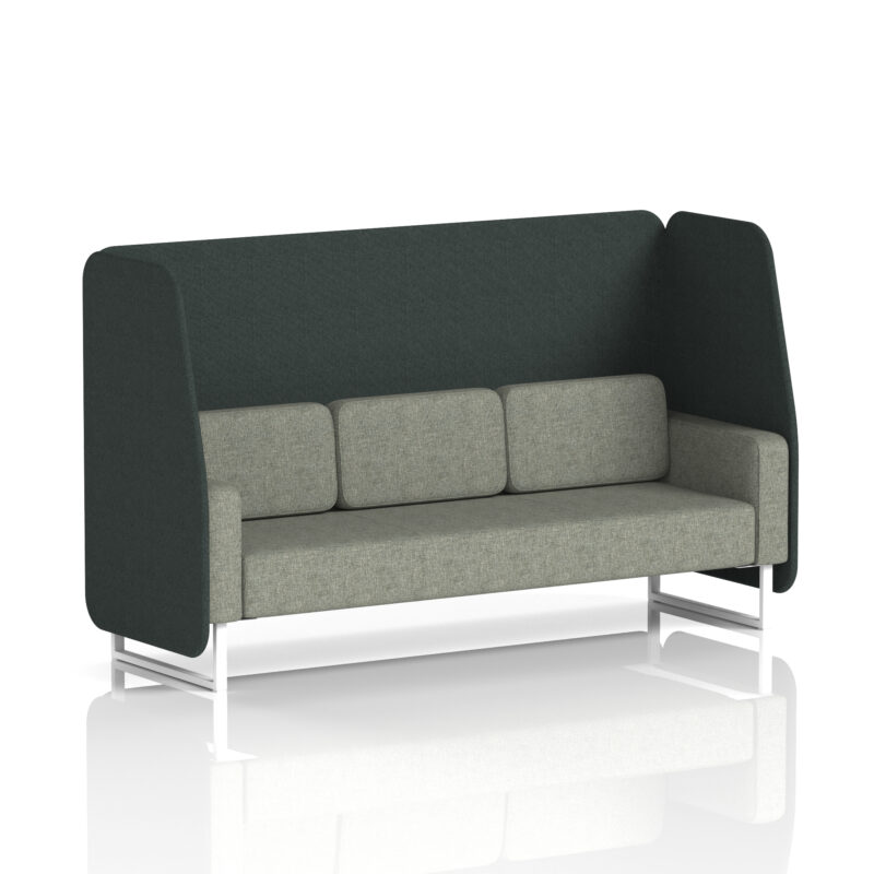 brixworth open booth with white legs in two tone