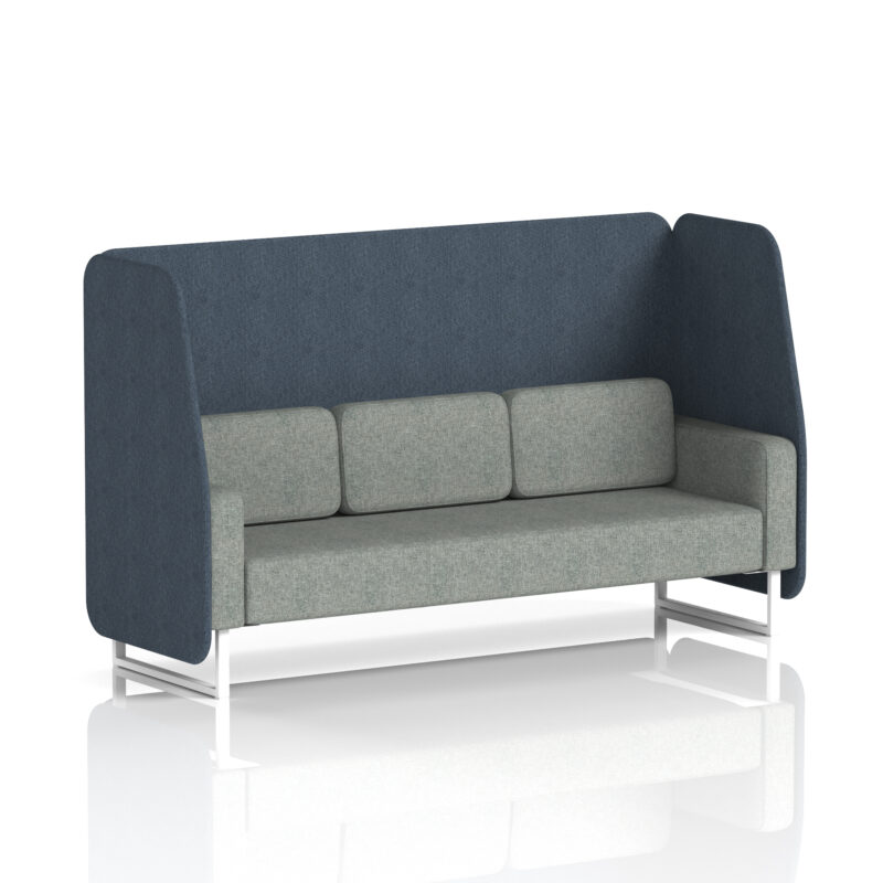 brixworth open booth with white legs in two tone