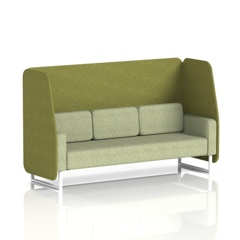 brixworth open booth with white legs in two tone