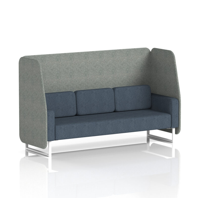 brixworth open booth with white legs in two tone