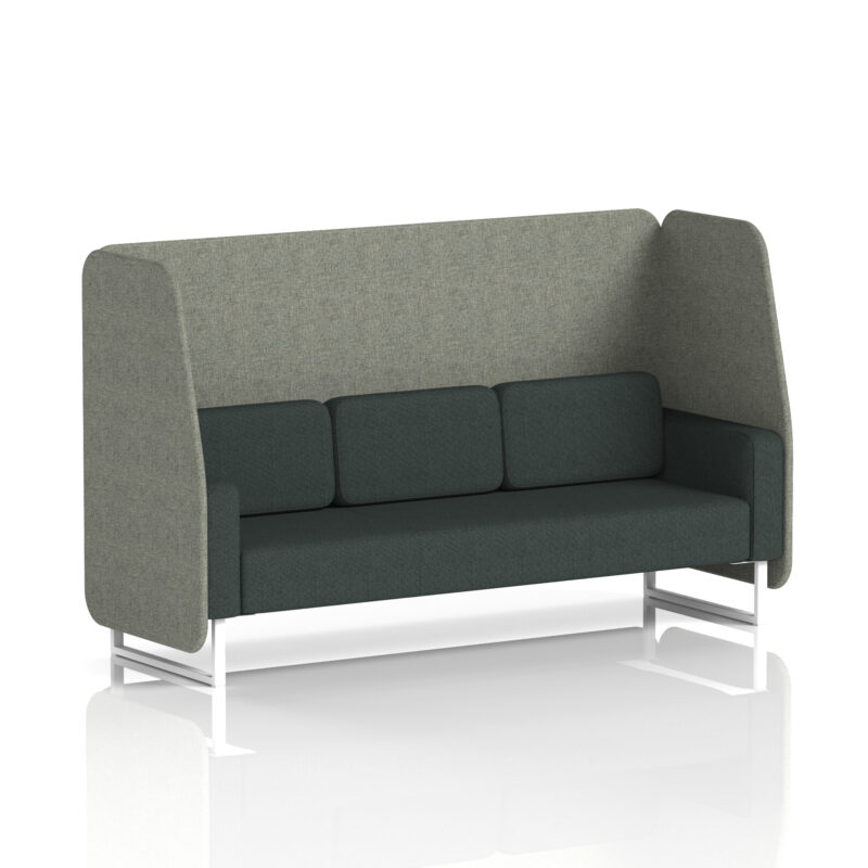 brixworth open booth with white legs in two tone