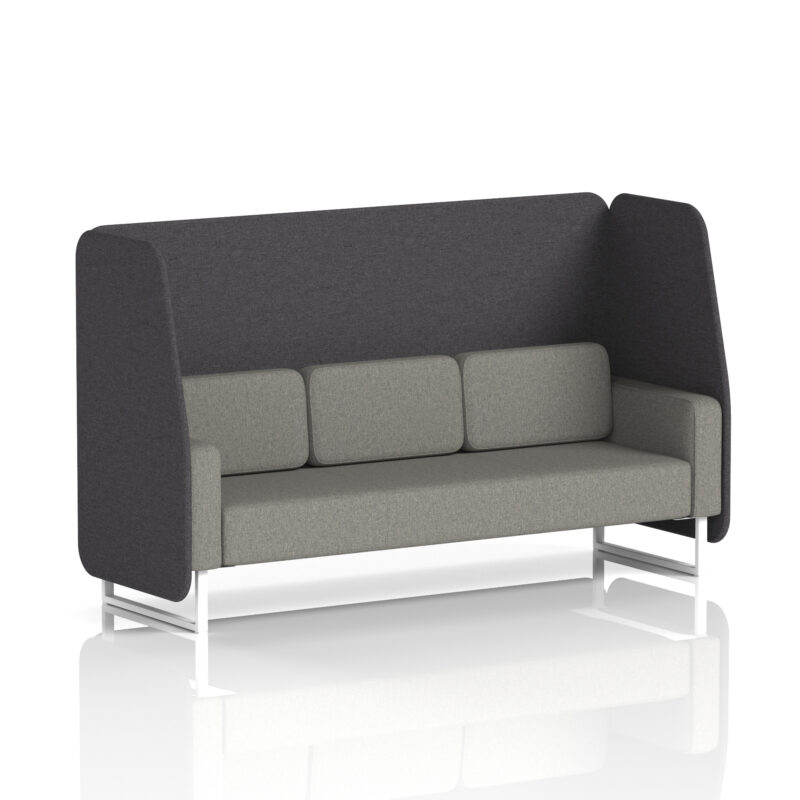 brixworth open booth with white legs in two tone