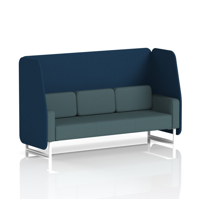 brixworth open booth with white legs in two tone