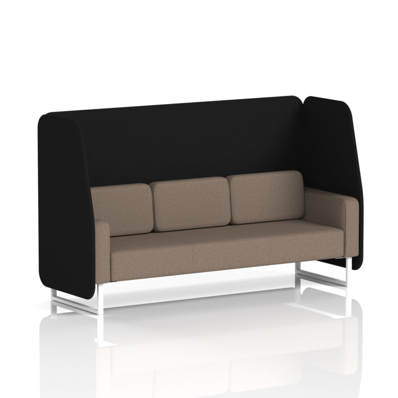 brixworth open booth with white legs in two tone