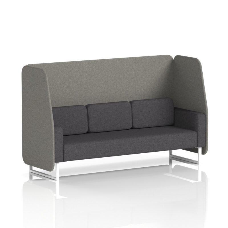 brixworth open booth with white legs in two tone