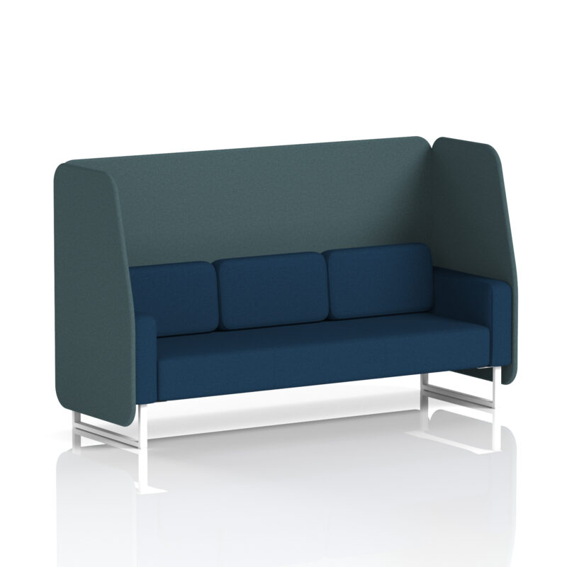 brixworth open booth with white legs in two tone