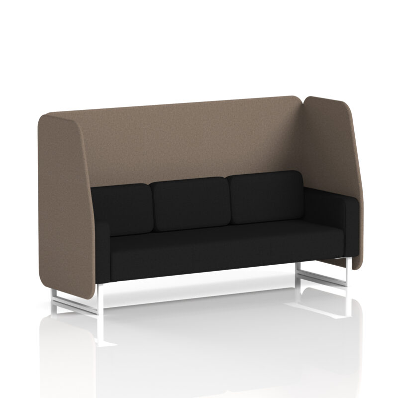 brixworth open booth with white legs in two tone