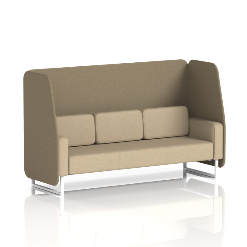 brixworth open booth with white legs in two tone