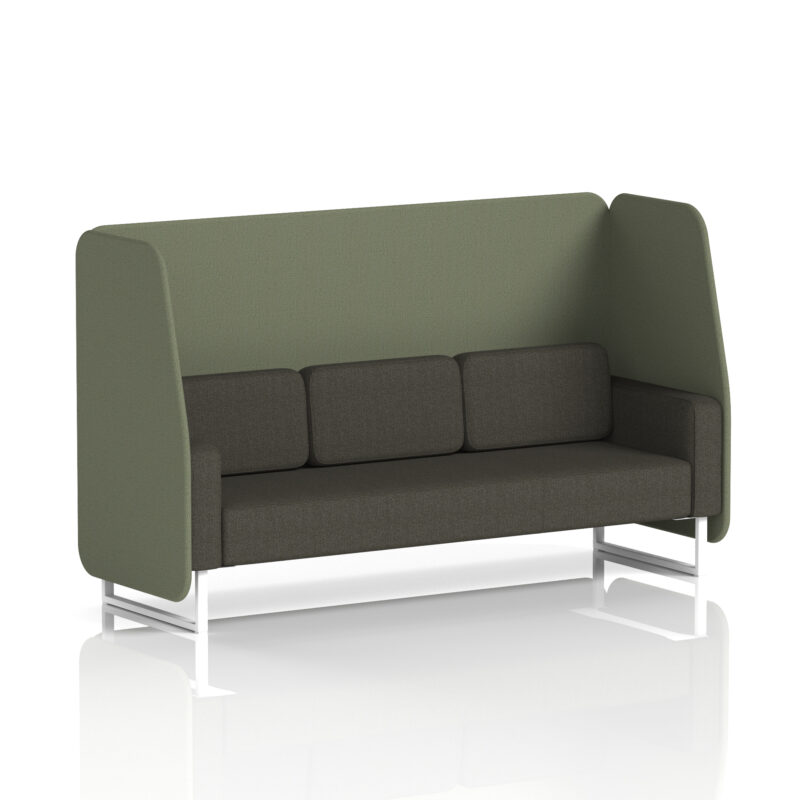 brixworth open booth with white legs in two tone