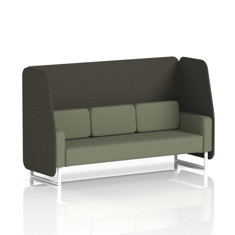 brixworth open booth with white legs in two tone