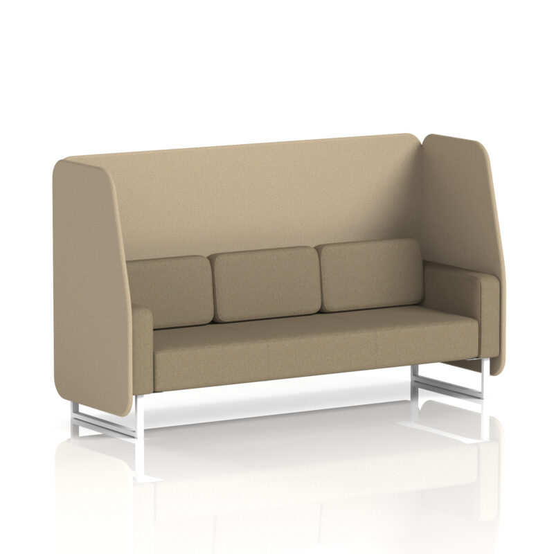 brixworth open booth with white legs in two tone