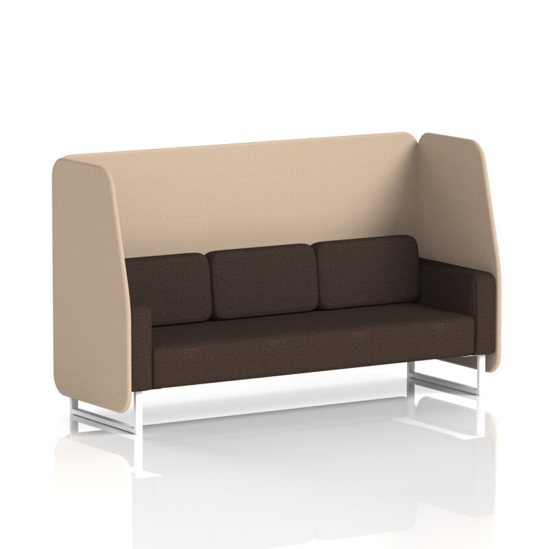 brixworth open booth with white legs in two tone