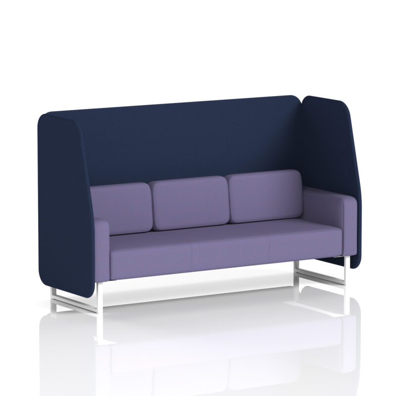 brixworth open booth with white legs in two tone