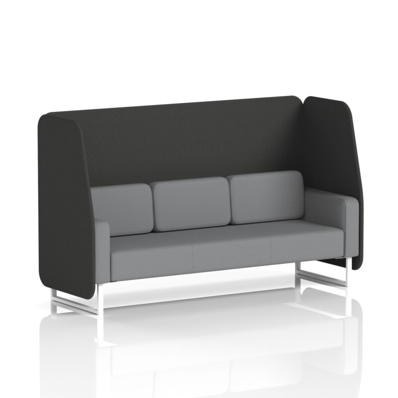 brixworth open booth with white legs in two tone