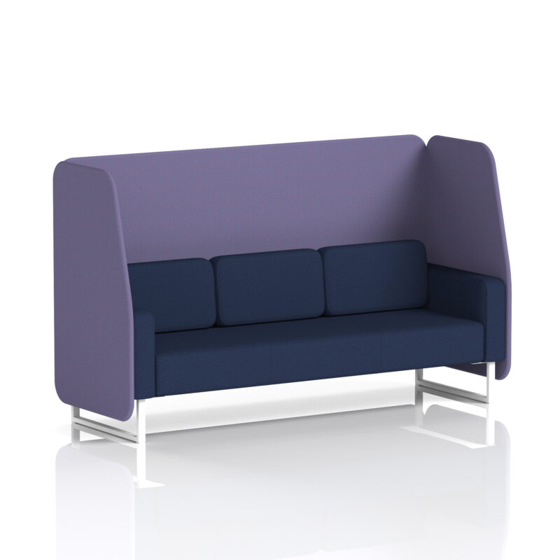 brixworth open booth with white legs in two tone