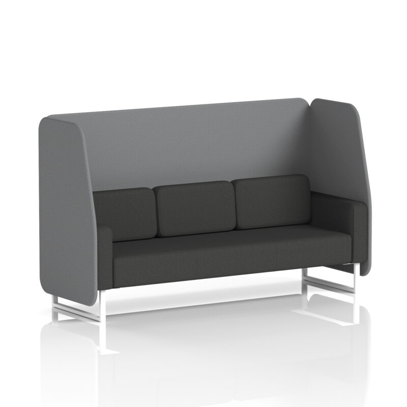 brixworth open booth with white legs in two tone