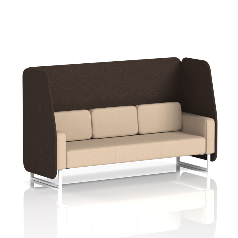 brixworth open booth with white legs in two tone