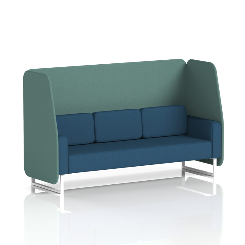 brixworth open booth with white legs in two tone