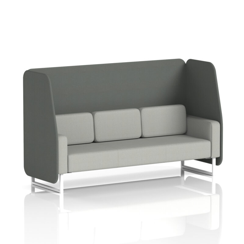 brixworth open booth with white legs in two tone