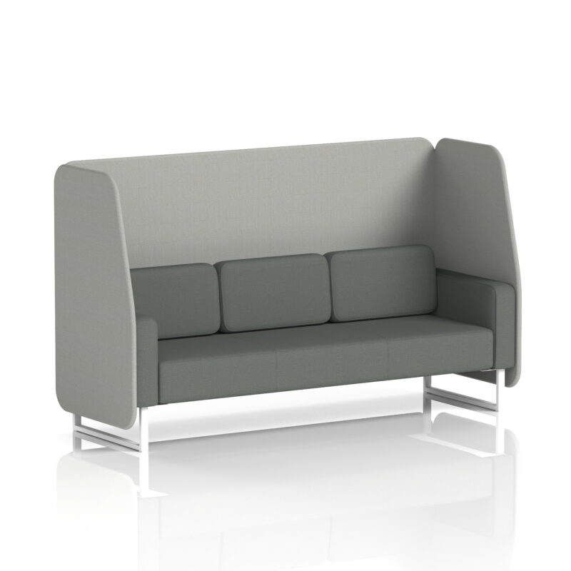 brixworth open booth with white legs in two tone