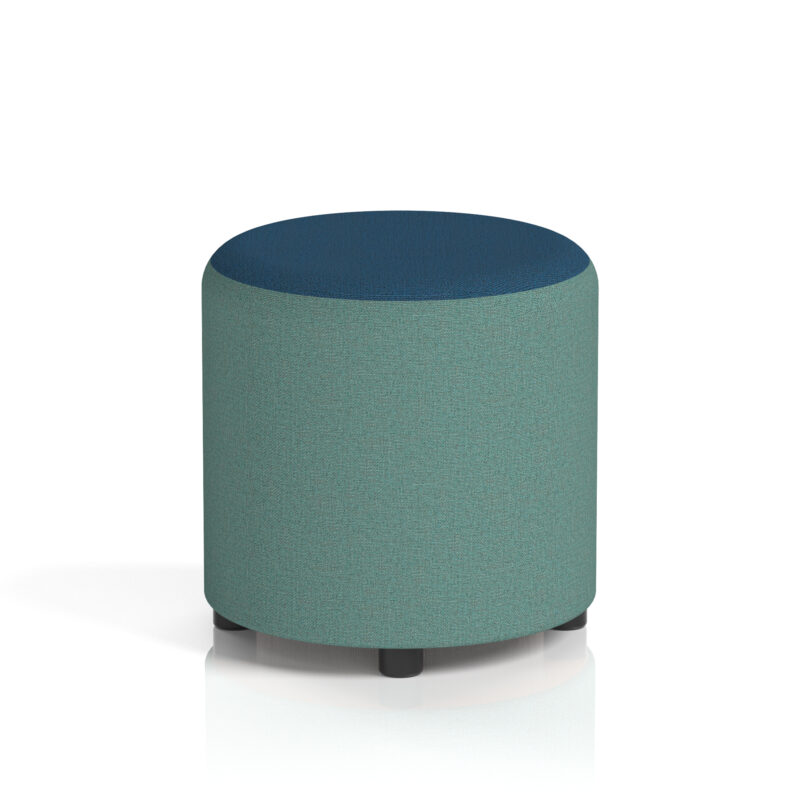 harlestone round stool in two tone