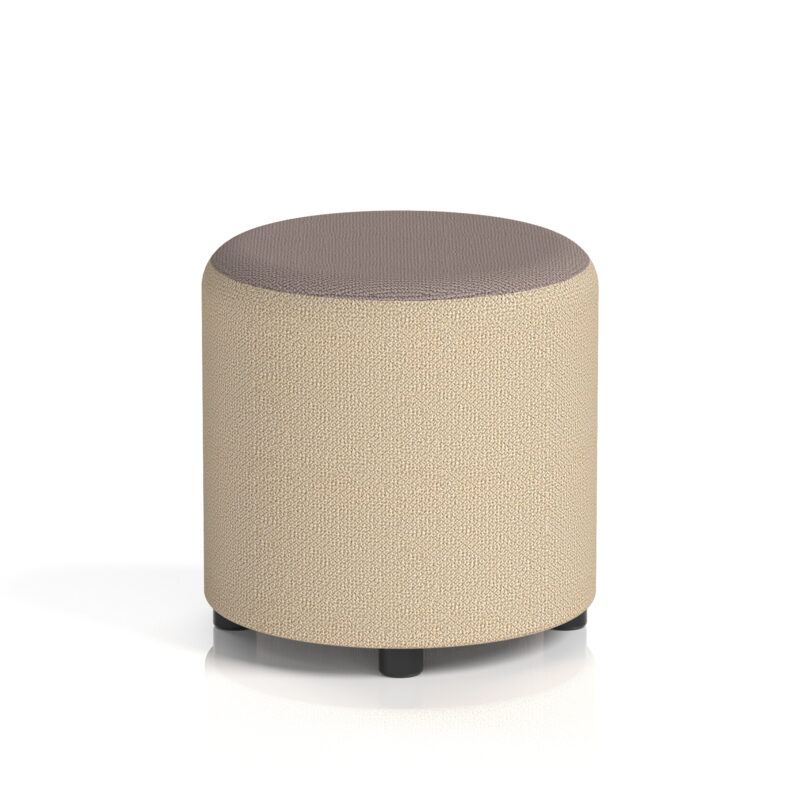 harlestone round stool in two tone