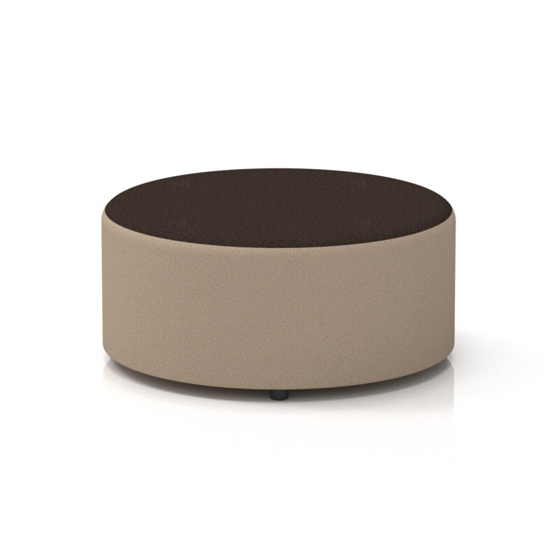 harlestone round stool in two tone