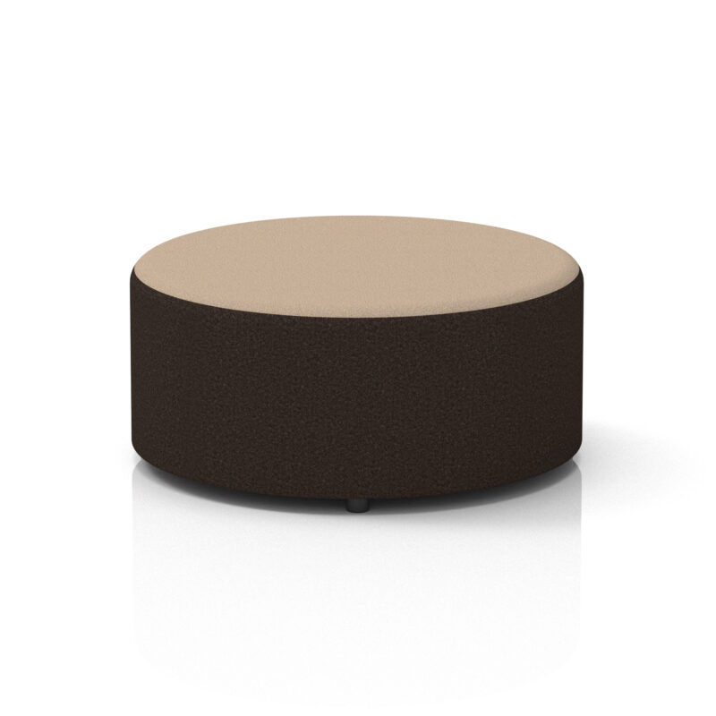 harlestone round stool in two tone