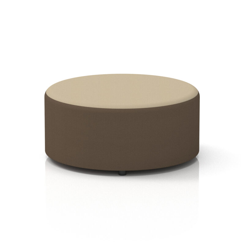harlestone round stool in two tone