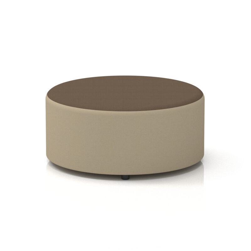 harlestone round stool in two tone