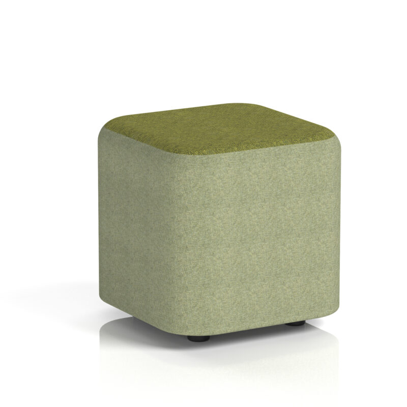 harlestone square stool in two tone
