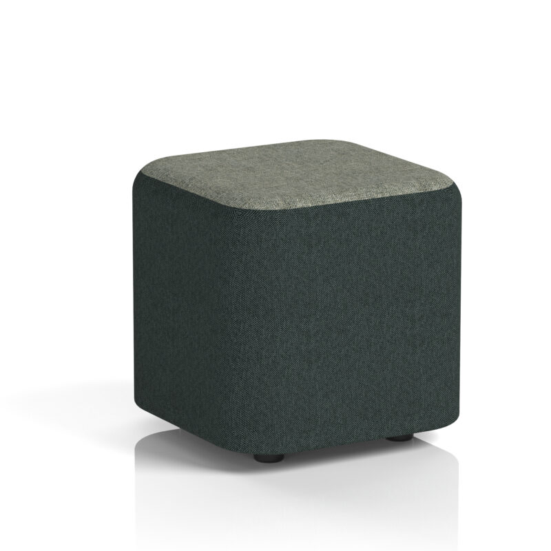 harlestone square stool in two tone