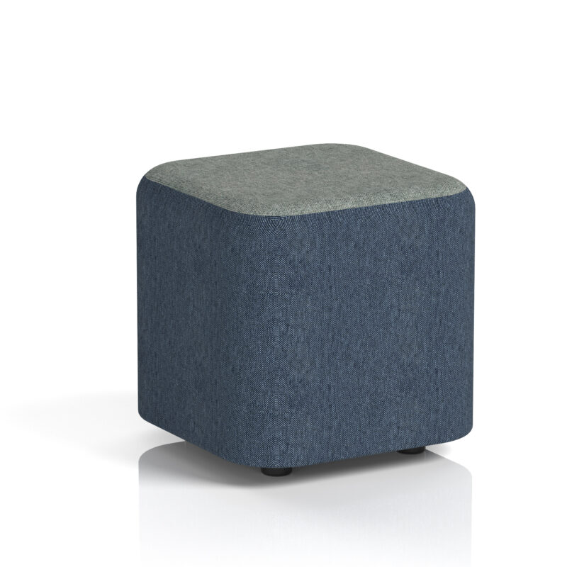 harlestone square stool in two tone