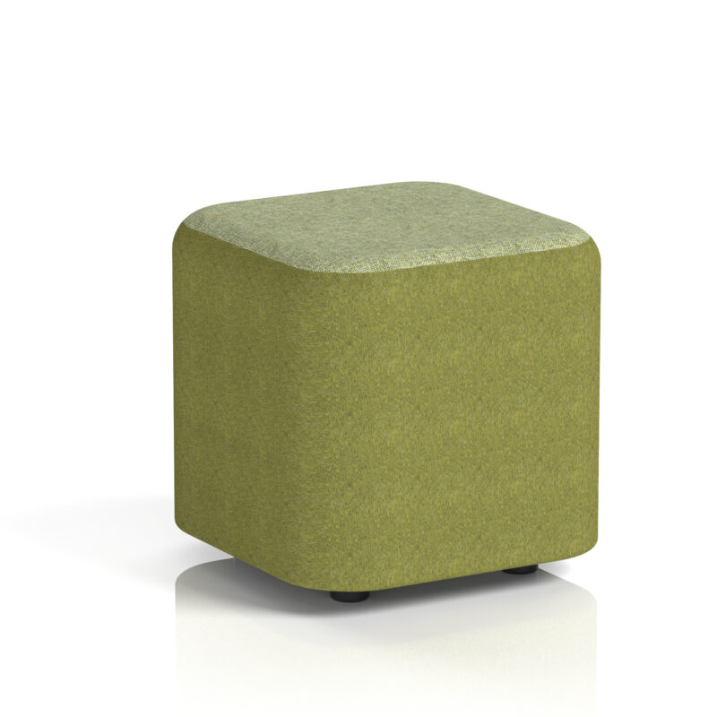 harlestone square stool in two tone