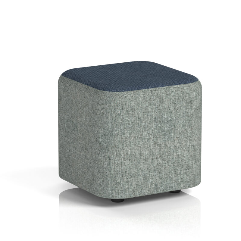 harlestone square stool in two tone